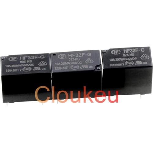 Relay HF32F- JZC-32F-G-005 012 024-HS 5V 12V 24V 10A 4pin