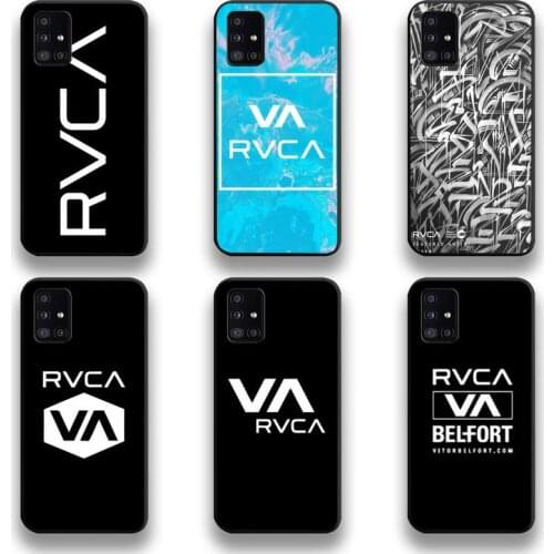 Luxury RVCA Brand Phone Case For Samsung Galaxy A52 A21S A02S A12 A31 A81 A10 A20E A30 A40 A50 A70 A80 A71 A51 5G