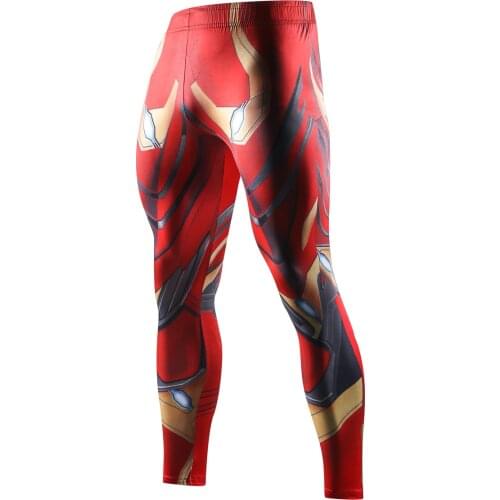 Men Compression Tights Leggings Running Sports Men Print Gym Fitness Jogging Pants Quick Dry Trousers Workout Training Legging