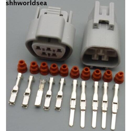 Worldgolden 5/30/100sets 2.2mm 5P male and female Wipers 5P pin/way Connector electrical wire connectors 6189-0504 6188-0327