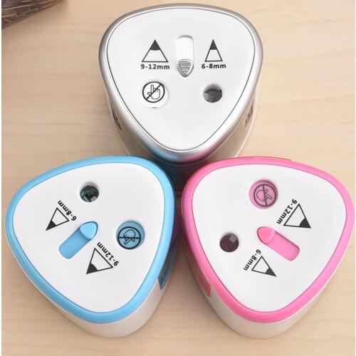 Tenwin Electric Pencil Sharpener & Posture Correction Pencils HB/2B Supplies Two-hole Switch Automatic Pencil Sharpener 8004