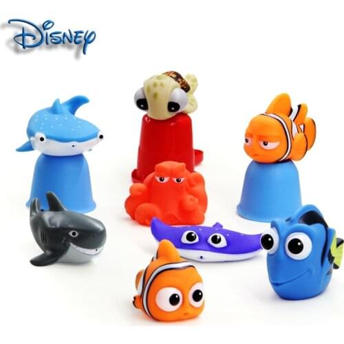 Disney vinyl doll animal children baby bathroom bathing water floating toy water spray underwater world Finding Nemo Nimodoli