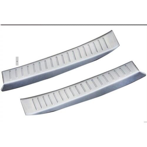 Rear protecting Bumper plate molding lid inside Rear protecting Bumper plate for mazda cx5 2012 2013 2pcs per set stainless