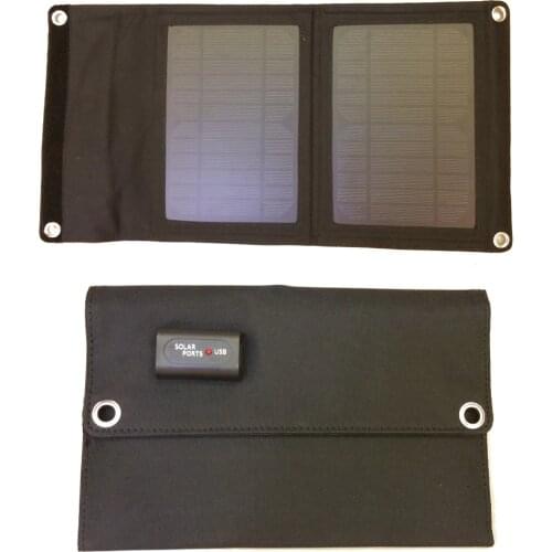 Xionel 7W 5V Solar Charger for Camping and Hiking Portable Solar Charger Phone Charger Folding Solar Panel for Mobile Phones