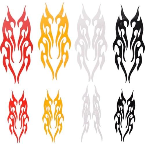 1pc Universal Car Sticker Styling Engine Hood Motorcycle Decal Decor Car-styling Vinyl Covers Auto Flame Fire Sticker