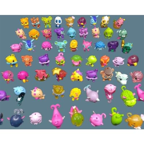 20-100pcs Cartoon Animals Egg Dolls Fly Horse Fish Mini Pet Shop Small Fly Fish Collection Action Figures Toy For Children Gifts