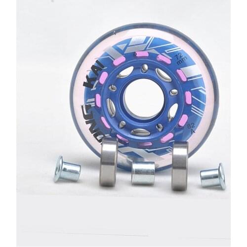 【64mm 70mm 72mm】【82A】Inline Roller Skating Wheels Inline Skate Wheels With Bearing For Inline Skating Skate Shoes 8 pcs/set