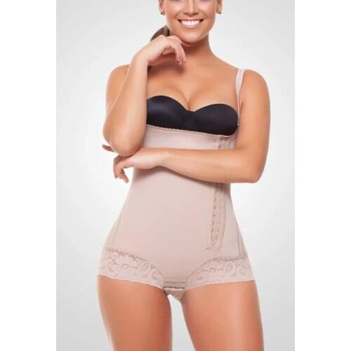 Side-Breasted High-Rise Skinny Bodysuit Slimming Sheath Belly Women Colombian Latex Sheath Abdominal Binder Fajas Colombianas