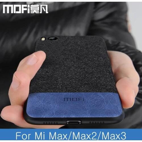 For xiaomi mi max 2 case cover xiaomi max2 max1 back cover shockproof fabric cloth cases silicone MOFi original max 3 pro case