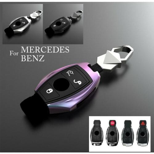Zinc Alloy Car Remote Keyless Cover Case Skin Keychain For Mercedes Benz C180 C250 C280 C300 C350 C400 C63 CLA250 CLA45 Key Fob