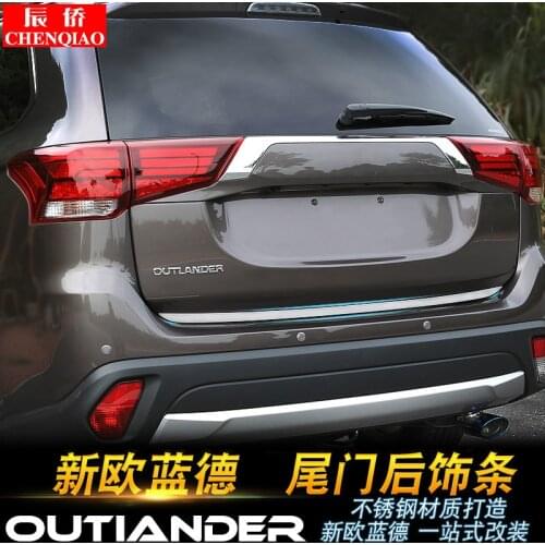 For Mitsubishi Outlander 2013-2019 high quality stainless steel tailgate decoration car styling car accessories
