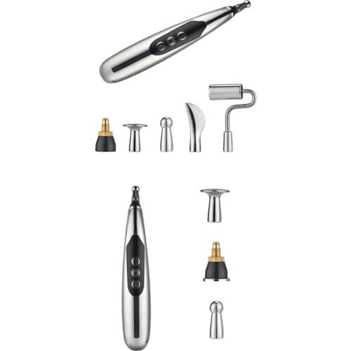 Electric Acupuncture Pen Rechargeable Acupuncture Pen Massager Meridian Rehabilitation Massage to Relieve Pain