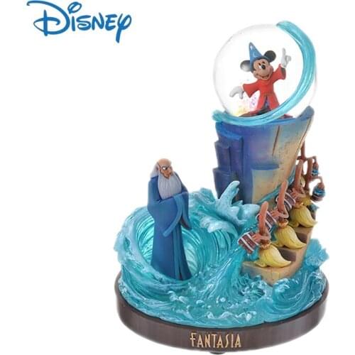 Disney Genuine Fantasia 80th Anniversary Mickey Mouse Anime Action Figure Collection Model Cute Decor Ornaments Kids Gifts