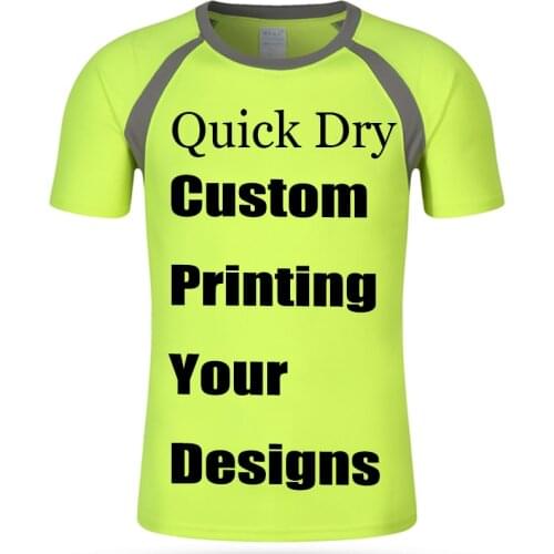 Quick Dry jerse T shirts Custom Print Logos Name Embroidery Advertisement Digital Print tees 100% Poly Breathable perspiration