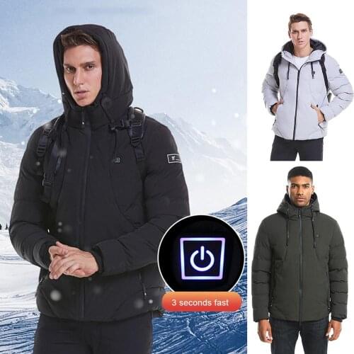 Fashion Men Women Electric Heated Jacket Heating Coat USB Vest Thermal Warm Heated Vest Fishing Winter Jacket Gilet Chauffant