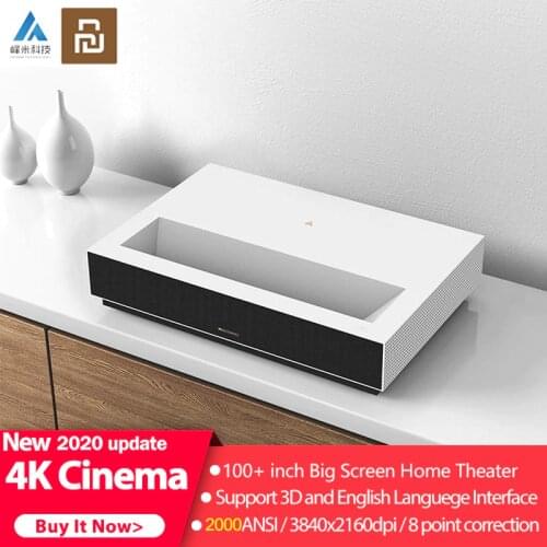 Youpin Fengmi Laser Projection TV 4K Cinema Upgrade ALPD 3D 2000 ANSI Projector Ultra HD Wireless Smart Home Theater