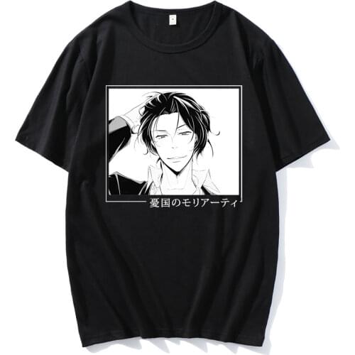 2021 Hot Sale Anime Clothes Moriarty The Patriot T-Shirt Harajuku Tee Shirt Casual T Shirts Fashion Daily Clothing Hip-pop Tops