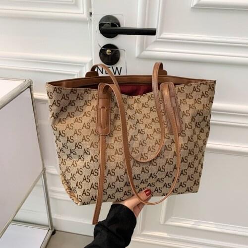 Letter Pattern PU Fashion Leather Womens Large Tote Luxury Ladies Handbags and Purses Designer Shopper Shopping Shoulder Bags