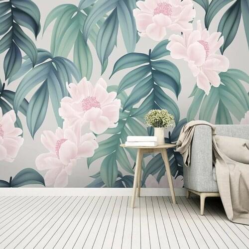 Bacal Modern 3D Wallpaper Tropical Rainforest Banana Leaf Flowers Photo Wall Murals Room TV Sofa Background Wall Papers For 3 D