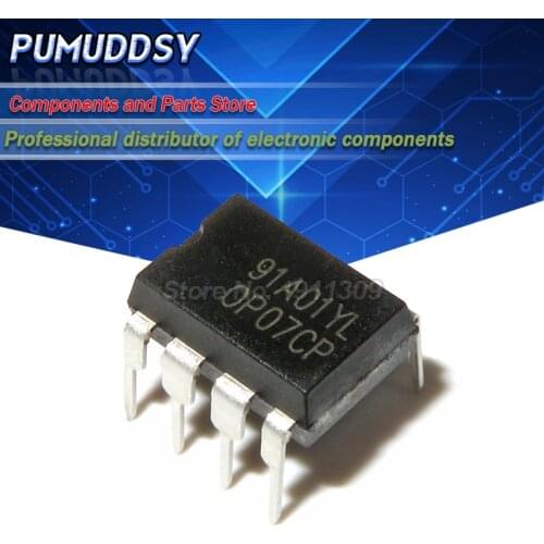 10PCS OP07 OP07C OP07CP DIP-8 Operational Amplifier