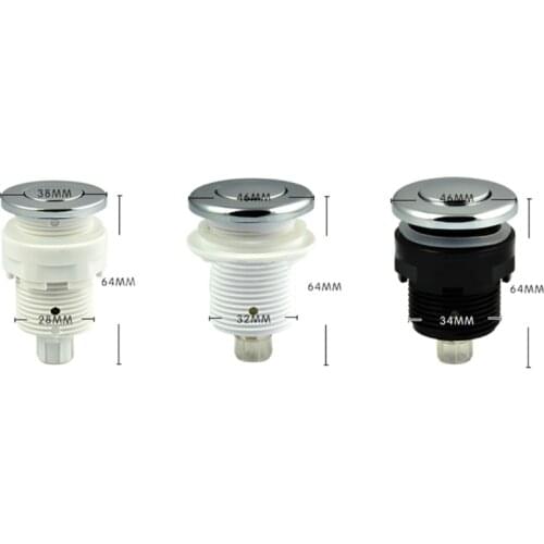 125-250V 16A On Off Push Air Button Switch for Bath Spa Jet Tub Disposal Tubing Pneumatic Air Pressure Switch Knob Kit Home Tool