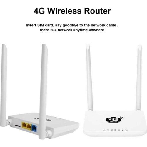 Portable Modem Router Smart Wireless CPE 4G Wifi Router 300Mbps Highspeed Transmission FDD LTE SIM Card Slot WAN/LAN Port Router