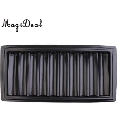 MagiDeal Durable Poker Chips Tray 500 Chips/350Chips Storage Case Holder for Party Home Professional Casino Game Accessory Black