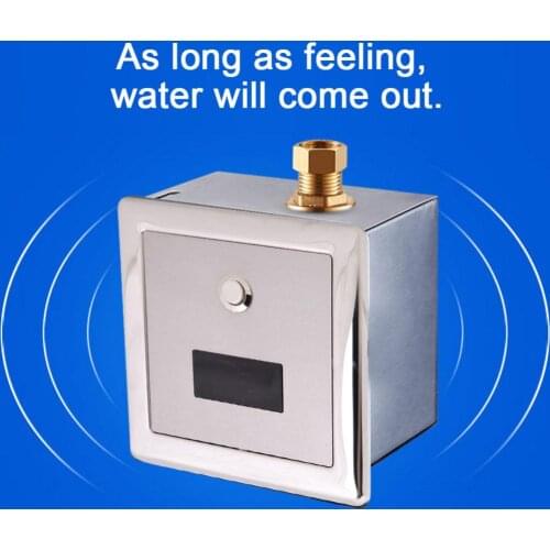 Sensor Urinal Wall-Mount Lavatory Automatic Sensing Urinal Flush Valve Toilet Faucet Taps Urinal Flush Valve