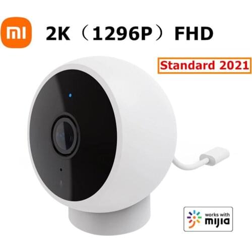 2021 Version Xiaomi Mijia Smart Camera 2K 1296P Full HD IP Camera AI Enhanced Motion Detect 2.4G WiFi Infrared Night Vision