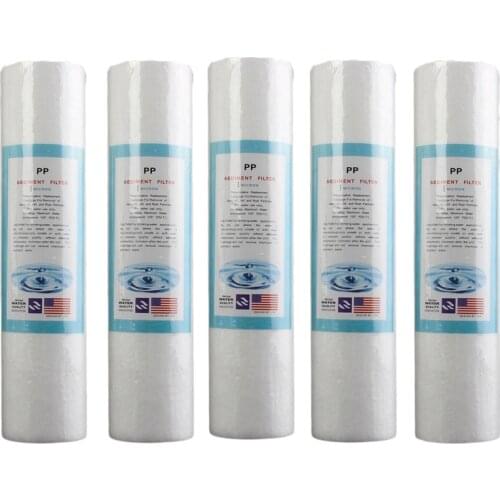 5Pcs Replacement Water Sediment Filters (5 Micrometer) 2.5" x 10" Cartridges