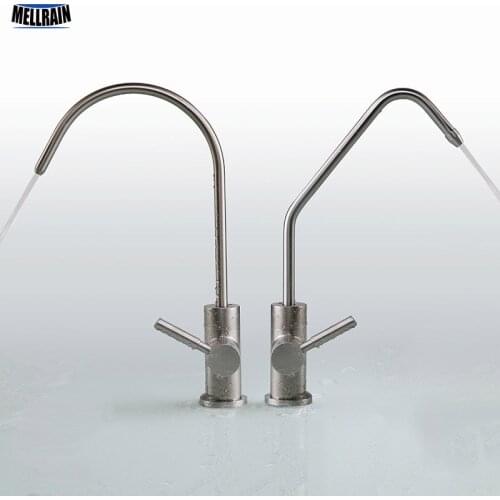 Stainless steel Lead-free Kitchen Drinking Faucet Single Hole Single Cold Purified Water Tap Sink Mounted With Hose