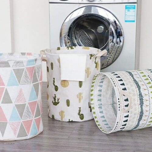 1PCS Waterproof Laundry Basket Foldable Hamper Large Capacity Laundry Basket Dirty Clothes Storage Bag Kids Toy Storage Bucket