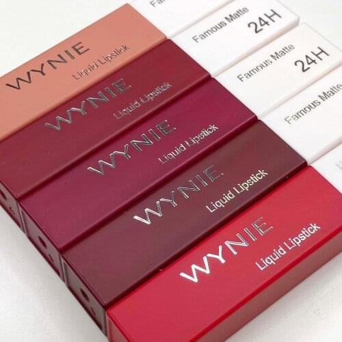 WYNIE Lipstick Matte Long-lasting Waterproof 24 Hours Red Ink Lipstick No Transfer Velvet Finish