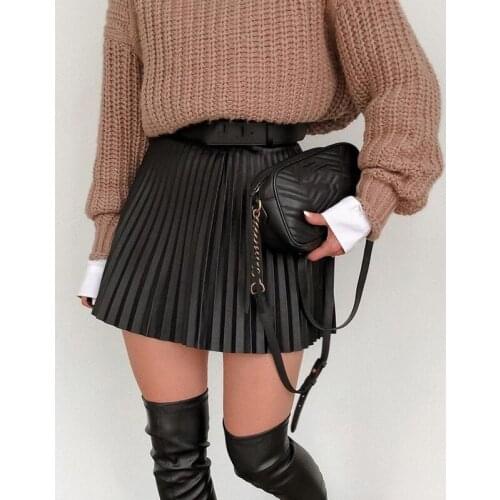 Woman clothes Solid color Commute temperament Harajuku street Casual pleated skirt y2k sexy Party fashion High waist mini skirt