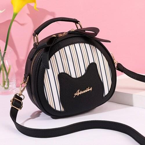 Women Bag Vintage Handbag Casual Tote Fashion Women Messenger Bags Shoulder Top-Handle Purse Wallet Leather 2019 New Black Blue