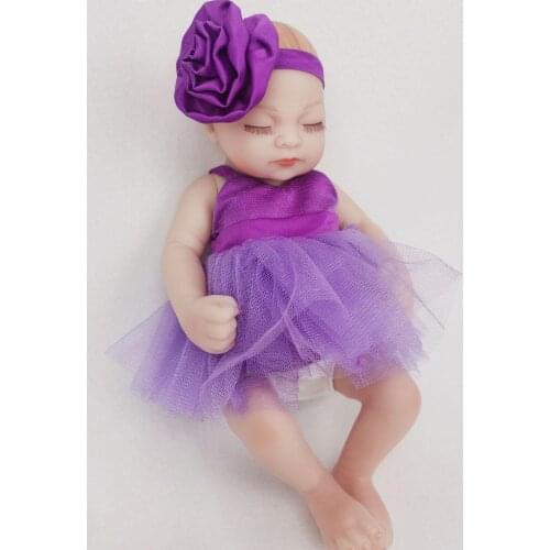 10inch reborn doll with soft real gentl touch miniature newborn soft full silicone baby doll vinyl doll