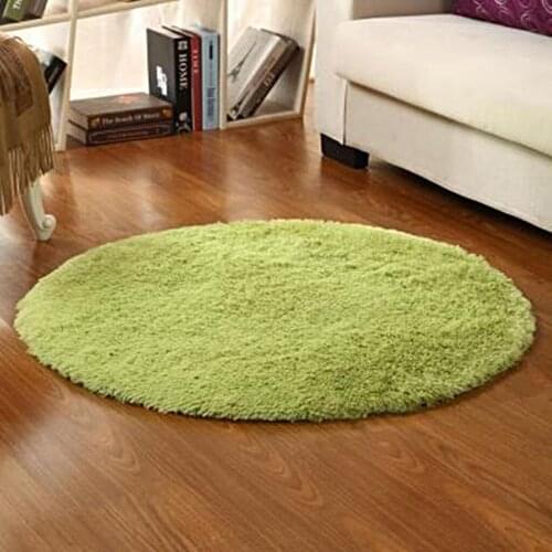 100cm Fluffy Rug Anti-Skid Shaggy Area Rug Room Carpet Floor Mat Grass Green