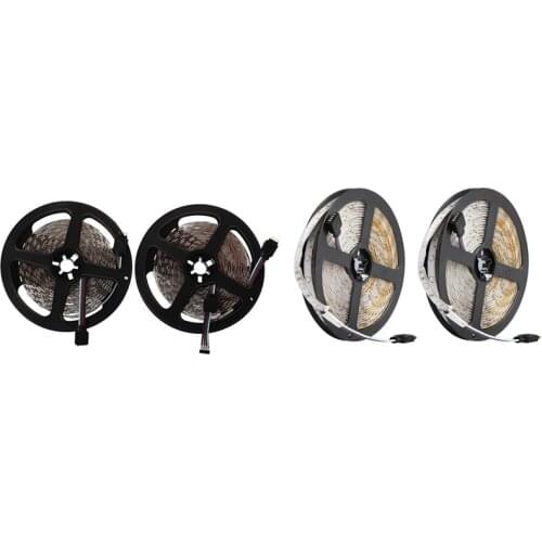 2 x 5M 10M 5050 SMD 600 LED RGB Flexible Strip Light Car Auto DC 12V & 2x 10M 600Leds Rgb Led Strip Light