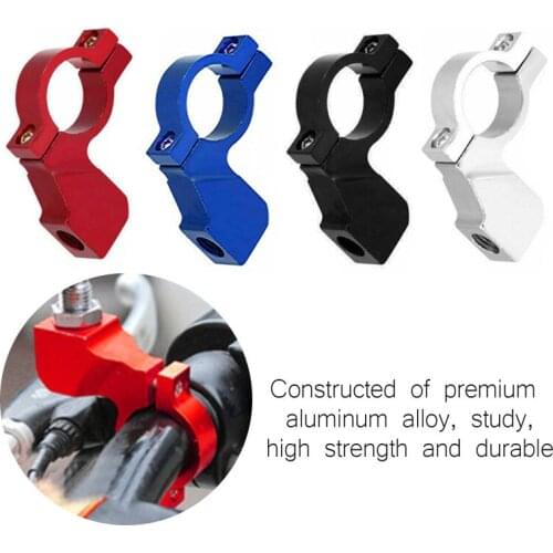 2pcs Universal Motorcycle Bike ATV rear View Mirror Bracket Mount Adapter Holder Clamp Screw CNC Aluminum 22mm 7/8" Handlebar