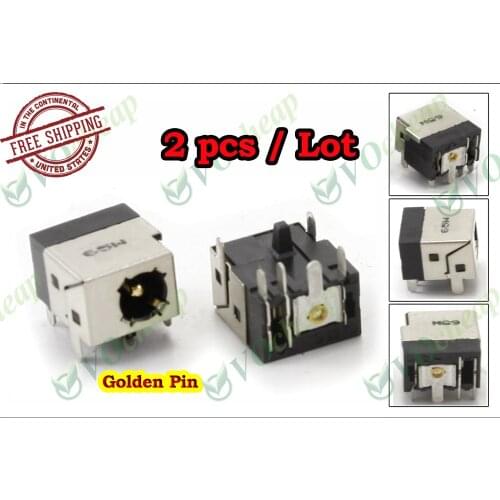 2 x Laptop DC power jack for HP Compaq 6520s 6720S 6820S CQ320 321 620 421 420 325 420 625 510 520 540 530 550 320 PJ014-1.65mm
