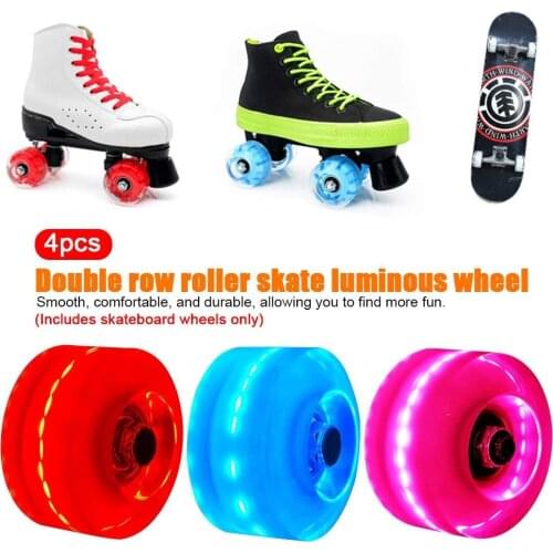 4pcs 58*33mm Skateboard Wheels Brush Street Wheels PU Double Rocker Wheels Fish Board Wheels