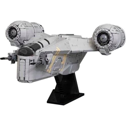 4888pcs New Space War Razoral the of Crest Aircraft Block Toys Armored Transport Ship Compatible 79292/75292