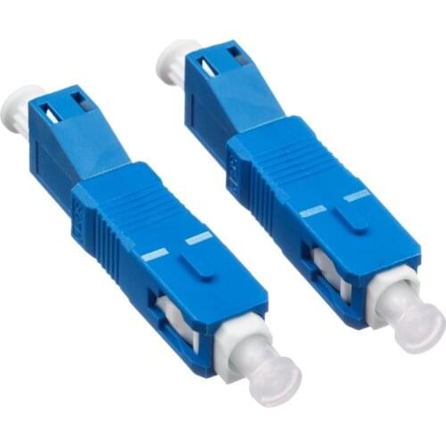 5pcs/lot SC Male to LC Female Fiber Optic Adapter SC-LC Hybrid Optical Adapter Insertion loss less than 0.20db