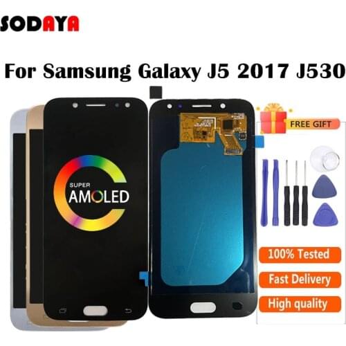 Amoled j5 2017 display For Samsung Galaxy J5 2017 LCD J530 J530F SM-J530 LCD Display + Touch Screen Digitizer Assembly