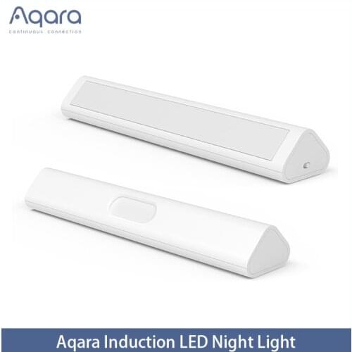 Aqara Induction LED Night Light Magnetic Installation with Human Body Light Sensor 2 Level Brightness 3200K Color Temperature