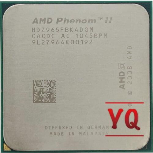 AMD Phenom II X4 965 3.4 GHz Quad-Core CPU Processor HDZ965FBK4DGM Socket AM3