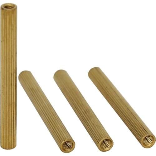 M2 M2*29 M2x29 M2*30 M2x30 Brass Female To Female Dual Thread Nut Column PCB Cylinder Stand Off Stand-off Pillar Spacer Standoff