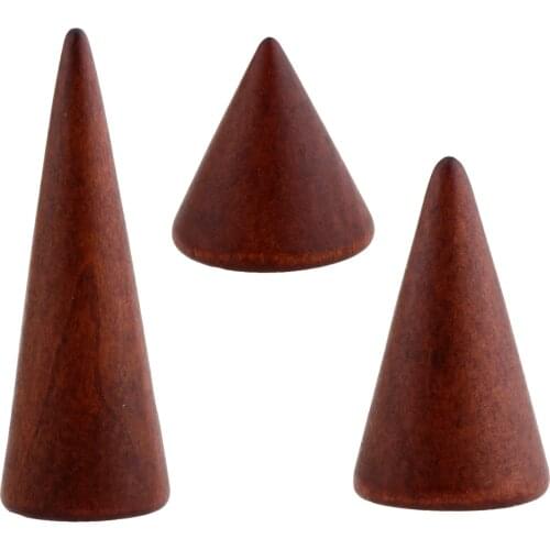 Wooden Bracelet Bangle Ring Jewelry Display Natural Wood Holder Organizer