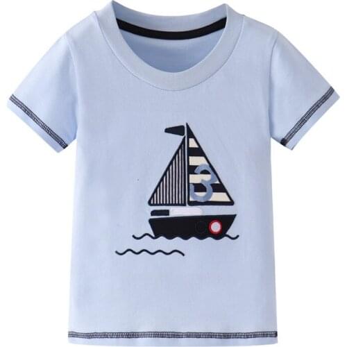 Funnygame Toddler Summer T shirts Cartoon Printed New 2020 Baby Cotton Clothing Casual Tees Tops Boys T shirts