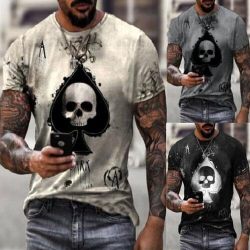 Mens Summer T shirt tops casual loose round neck short-sleeved Tee Tops printing T-shirt Pullover Mens Tops pullover Tshirt